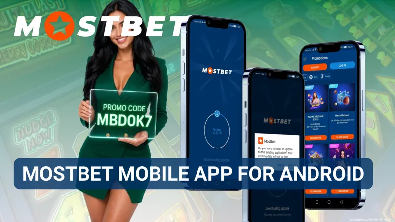 Android version of the Mostbet app installed and ready for mobile betting.
