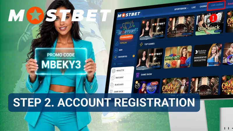 Registration page requesting essential details for opening a casino account.