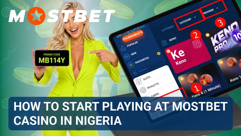 Beginner guide outlining the main stages of joining the Mostbet casino platform.
