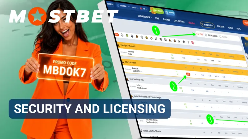 Security and licensing information page outlining platform protection measures.